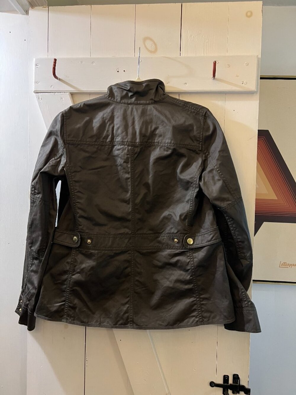 J. Crew Olive Green Utility Jacket with Brass Snaps - Picture 2 of 9